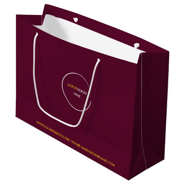 Vin rouge Grand sac cadeau (Devant Angle)