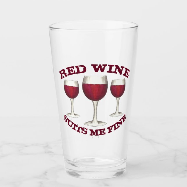 Vin rouge me convient Verre fin de Merlot Cabernet (Devant)