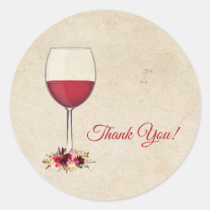 vin rouge, vin, fête des adultes, merci stickers