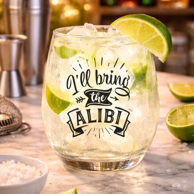Vin Sans Pied Je vais apporter le set de verre à boire Alibi (Créateur téléchargé)