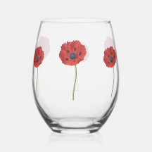 Verre à fleurs – Design floral élégant 