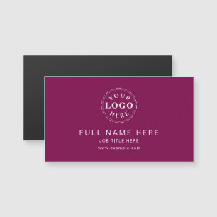 Vin solide Design propre Carte de visite magnétiqu