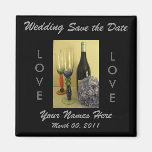 Vin Thème Mariage Magnet