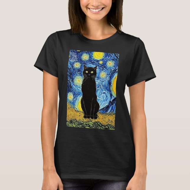 Vincent Cat Gogh T-Shirt (Devant)