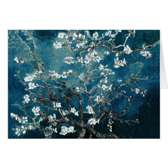 Vincent Van Gogh Almond Blossoms Dark Turquoise (Devant horizontal)