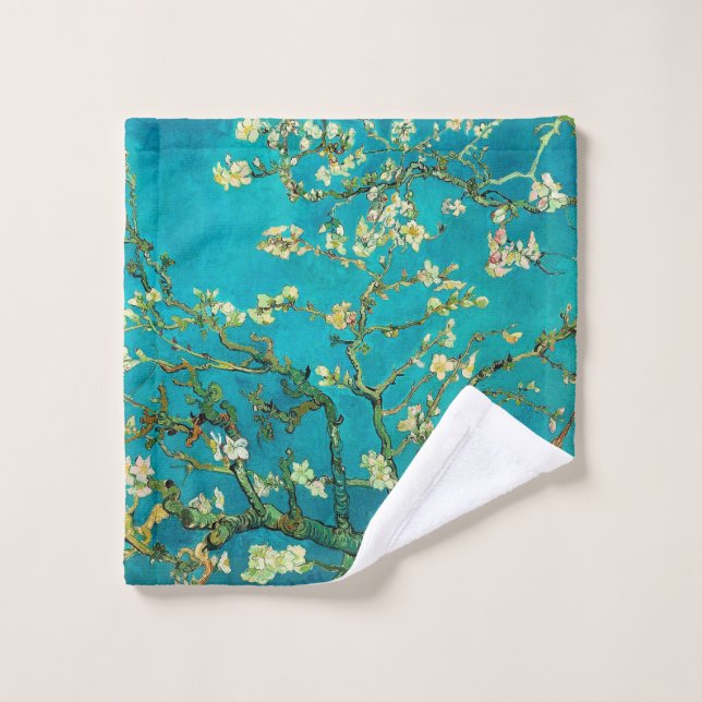 Vincent Van Gogh Blossoming Almond Tree Floral Art (Gant de toilette)
