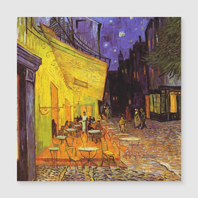 Vincent Van Gogh Café Terrasse Au Night Fine Art (Devant)