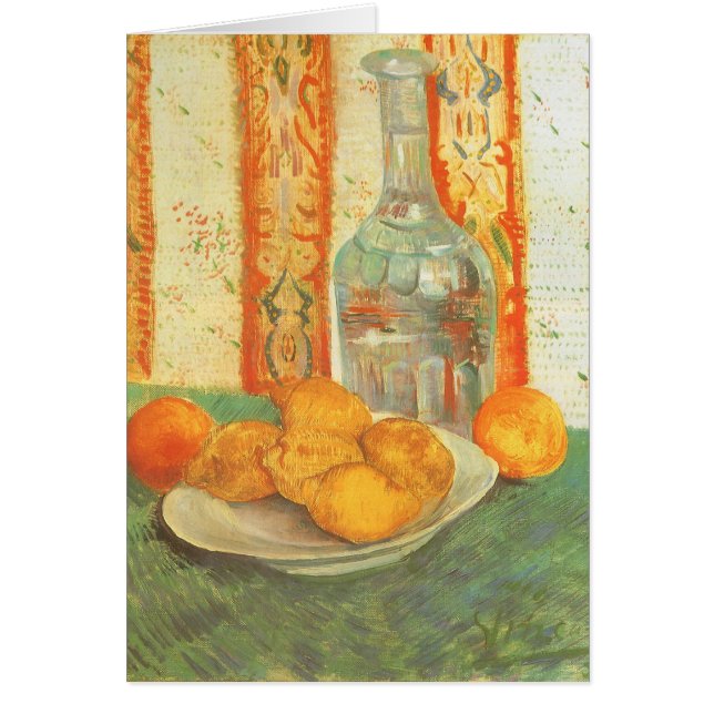 Vincent van Gogh - Carafe et citrons sur une assie (Devant)