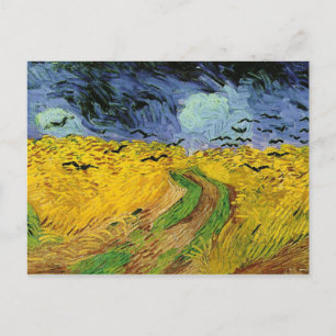 Vincent Van Gogh Champ de blé avec Croque Carte po