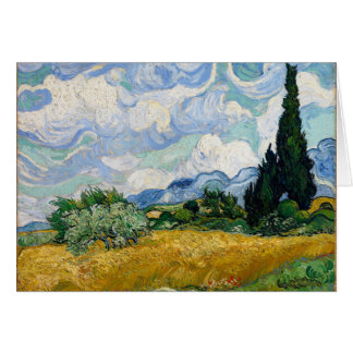 Vincent Van Gogh Champ de blé avec Cyprès Art