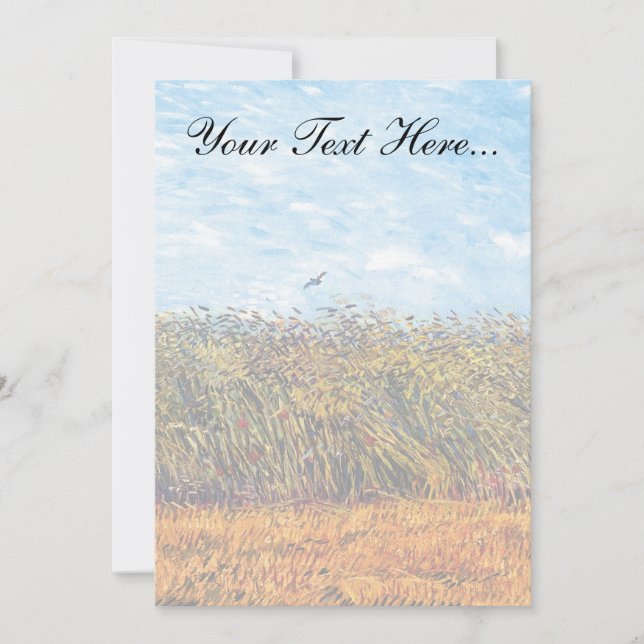 Vincent Van Gogh - Champ de blé avec une pointe (Devant)