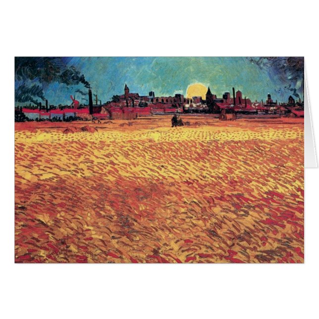 Vincent Van Gogh - Coucher De Soleil Sur Les Champ (Devant horizontal)