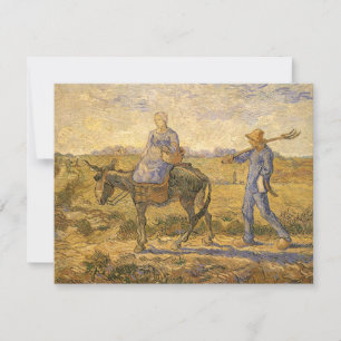 Vincent van Gogh - Couple de paysans allant au tra