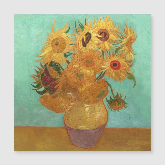 Vincent Van Gogh Douze Tournesols Dans Un Vase (Devant)