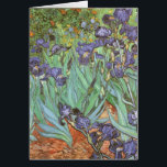 Vincent van Gogh - Irises<br><div class="desc">Irises (1889) de Van Gogh est un post impressionnisme vintage de peinture de nature fleurie d'art. Un groupe d'iris à barbe violet et une seule fleur d'iris blanc poussent dans un jardin. C'était l'une de ses premières peintures alors qu'il était à l'asile à Saint-Rémy-de-Provence. En 1987, il est devenu le...</div>