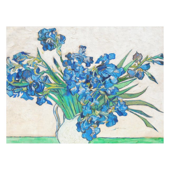 Vincent van Gogh IRISES ET nappe ROSE (Devant (Horizontal))