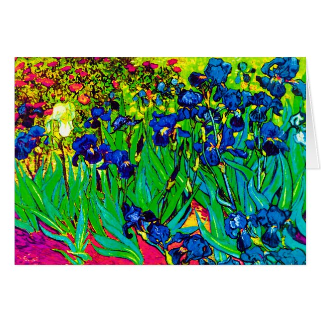 Vincent Van Gogh - Irises - Flower Lover Pop Art (Devant horizontal)