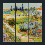 Vincent van Gogh - Jardin à Arles<br><div class="desc">Jardin d'Arles / Jardin fleuri avec sentier / Jardin d'Arles - Vincent van Gogh,  1888</div>
