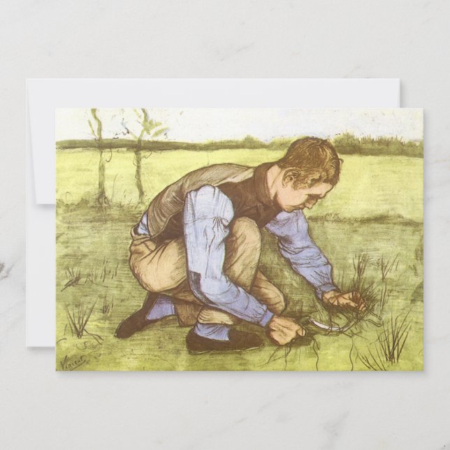 Vincent van Gogh - Jeune garçon coupant de l'herbe (Devant)