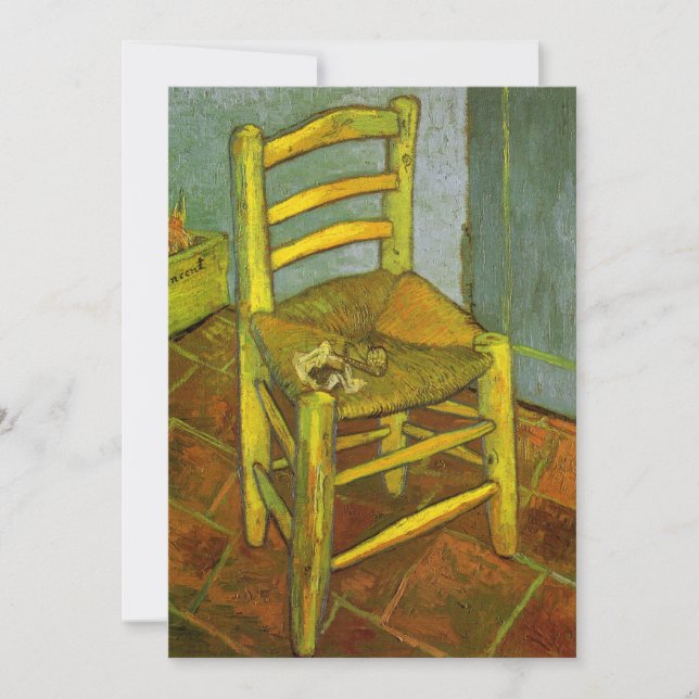 Vincent van Gogh - La chaise de Vincent avec sa pi (Devant)
