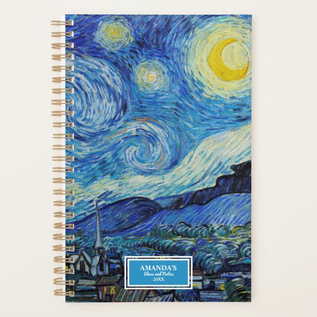 Vincent van Gogh La peinture Starry Nigh (Devant)