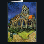 Vincent van Gogh - L'église d'Auvers<br><div class="desc">L'église d'Auvers (1890) de Vincent van Gogh est un Post impressionnisme vintage de peinture religieuse architecturale. Une femme se promenant le long d'un chemin vers la chapelle du village avec de beaux vitraux. Une scène architecturale de la vie quotidienne. À propos de l'artiste : Vincent Willem van Gogh (1853-1890) était...</div>