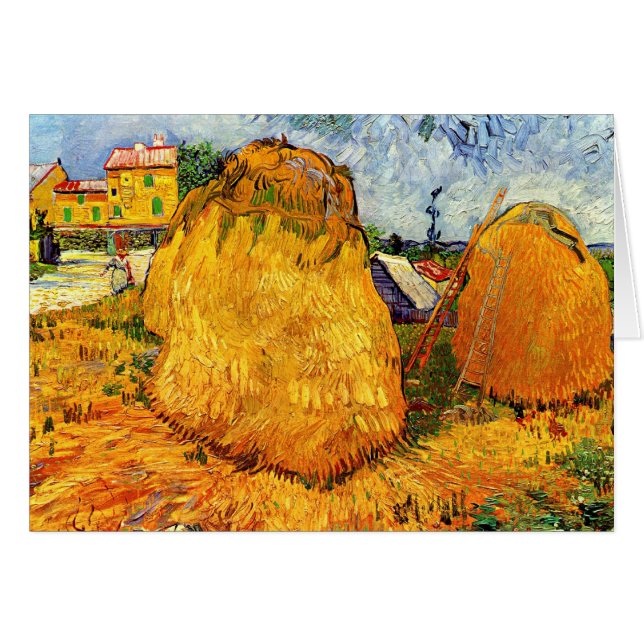 Vincent Van Gogh - Meules de foin en Provence Beau (Devant horizontal)
