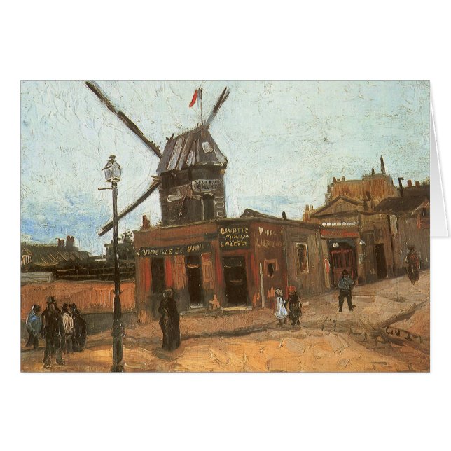 Vincent van Gogh - Moulin de la Galette, le moulin (Devant horizontal)