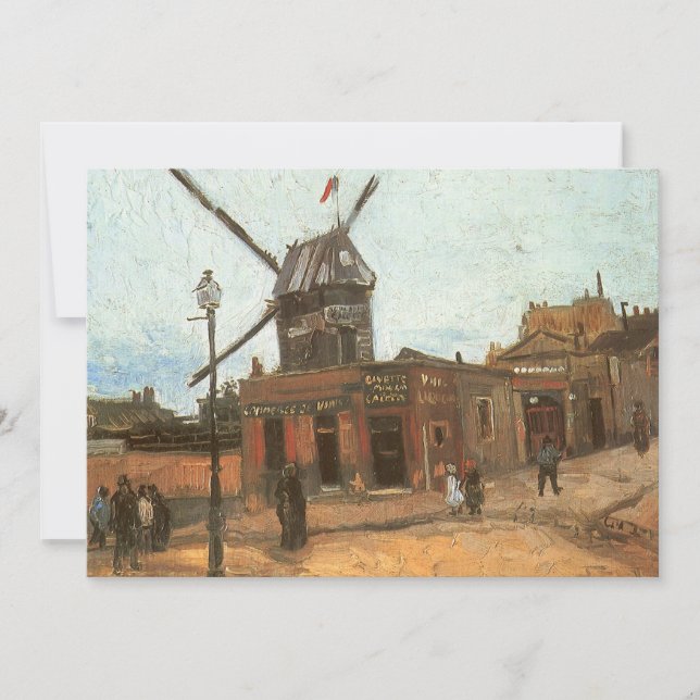 Vincent van Gogh - Moulin de la Galette, le moulin (Devant)