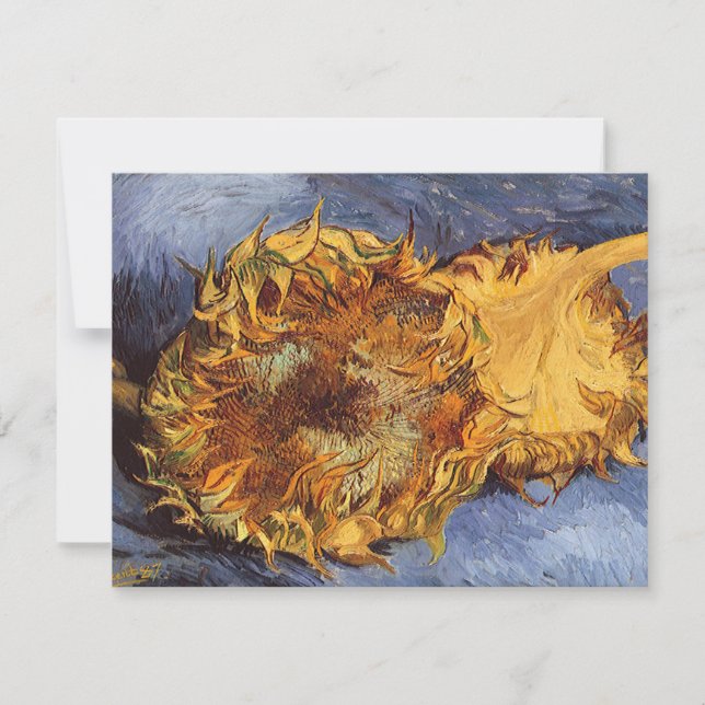 Vincent van Gogh - Nature morte : Deux tournesols  (Devant)