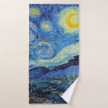 Vincent Van Gogh Nuit d'art Vintage<br><div class="desc">Vincent Van Gogh Serviette de bains de style Art Vintage de nuit</div>