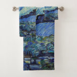 Vincent Van Gogh Nuit d'art Vintage<br><div class="desc">Vincent Van Gogh Nuit de Starry Art Vintage Bath Towel"Van Gogh",  "Vincent Van Gogh",  "nuit étoilée",  "vintage",  "peinture",  "post impressionnisme",  "art",  "la nuit étoilée",  "célèbre",  "étoiles"</div>