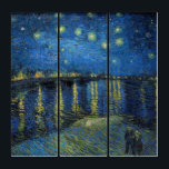 Vincent van Gogh - Nuit étoilée sur le Rhône<br><div class="desc">Nuit étoilée sur le Rhône / Nuit étoilée sur le Rhône - Vincent van Gogh,  Huile sur toile,  1888,  Arles</div>