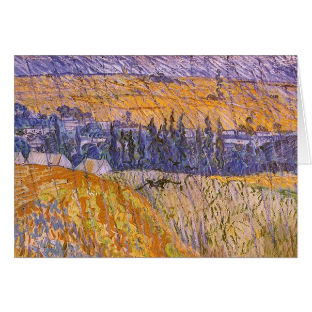 Vincent van Gogh - Paysage à Auvers sous la pluie (Devant horizontal)