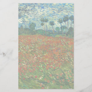 Vincent Van Gogh Poppy Field Floral Art Vintage