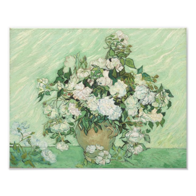 Vincent Van Gogh Roses (1890) Impression photo (Devant)