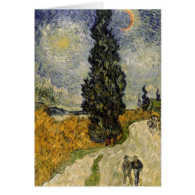 Vincent van Gogh | Route avec Cyprès, 1890 (Devant)