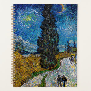Vincent van Gogh - Route avec cyprès et étoile
