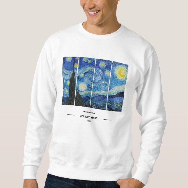 Vincent Van Gogh Starry Night Sweatshirt  (Devant)