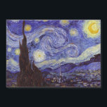 Vincent Van Gogh Starry Nuit Vintage Art<br><div class="desc">Vincent van Gogh Starry Night Art Peinture Starry Night est un tableau de l'artiste post-impressionniste néerlandais Vincent van Gogh. Le ciel bleu de la nuit est rempli de nuages tourbillonnants, d'étoiles et d'une lune brillante croissant. La Nuit étoilée est la seule nocturne de la série de vues depuis la fenêtre...</div>