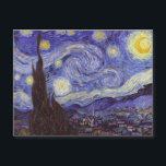 Vincent Van Gogh Starry Nuit Vintage Art<br><div class="desc">Vincent van Gogh Starry Night Art Peinture Starry Night est un tableau de l'artiste post-impressionniste néerlandais Vincent van Gogh. Le ciel bleu de la nuit est rempli de nuages tourbillonnants, d'étoiles et d'une lune brillante croissant. La Nuit étoilée est la seule nocturne de la série de vues depuis la fenêtre...</div>