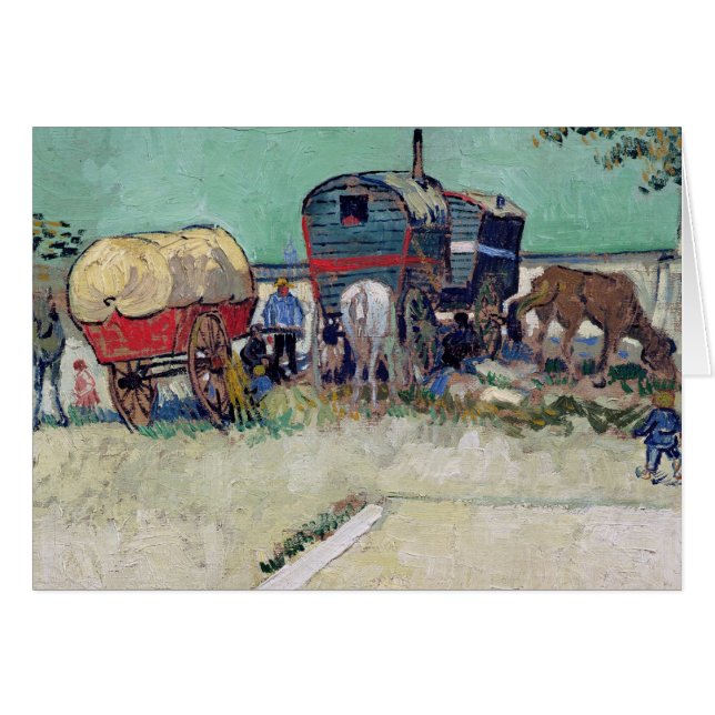 Vincent van Gogh | The Caravans, Gypsy Encampment (Devant horizontal)