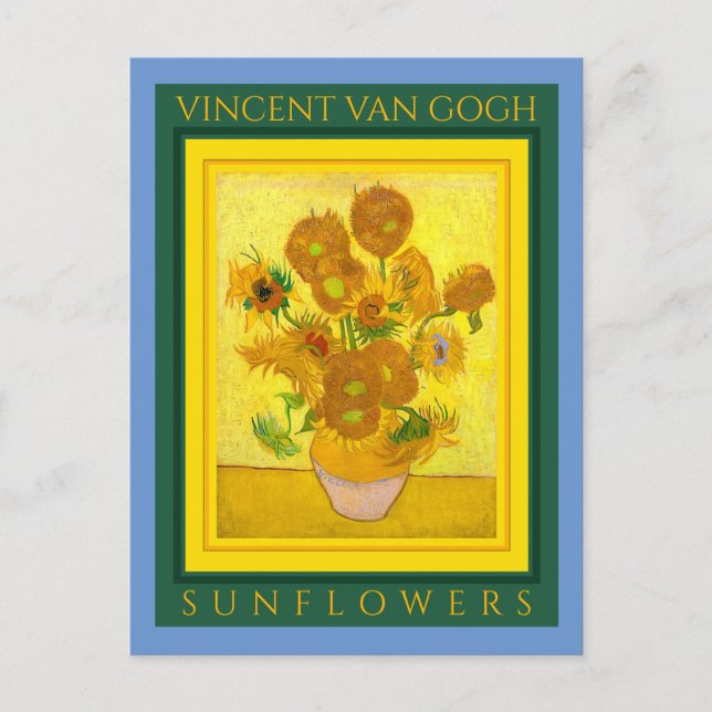 VINCENT VAN GOGH ... TOURNESOLS ... Carte postale (Devant)
