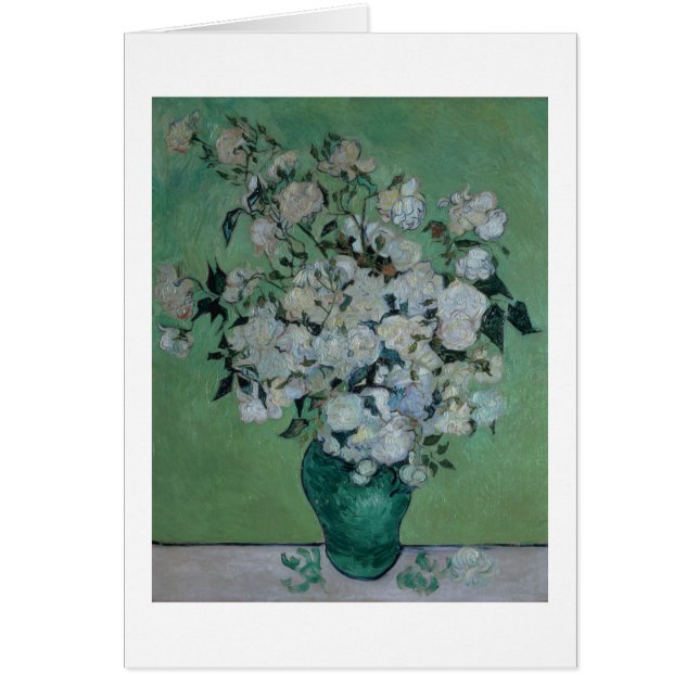 Vincent van Gogh | un vase de roses, 1890 (Devant)