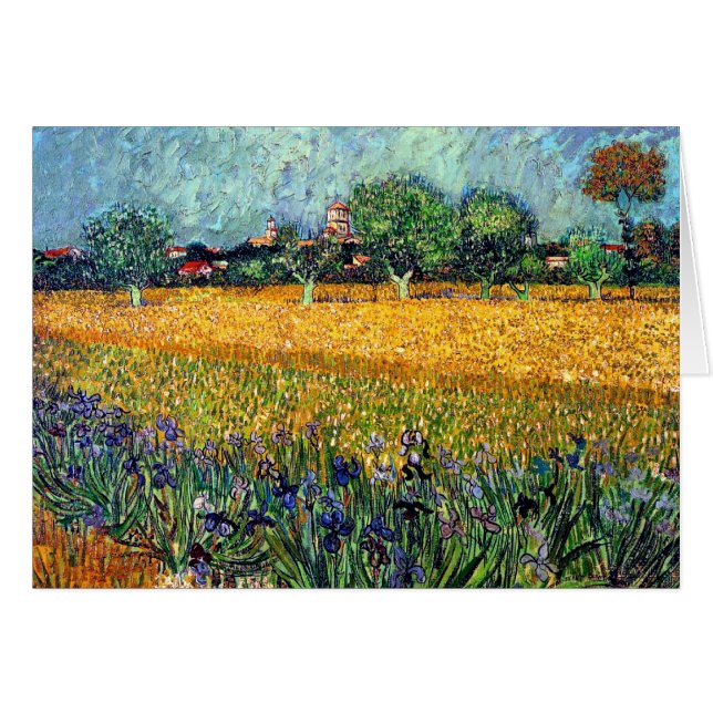 Vincent Van Gogh - Vue d'Arles avec des iris (Devant horizontal)