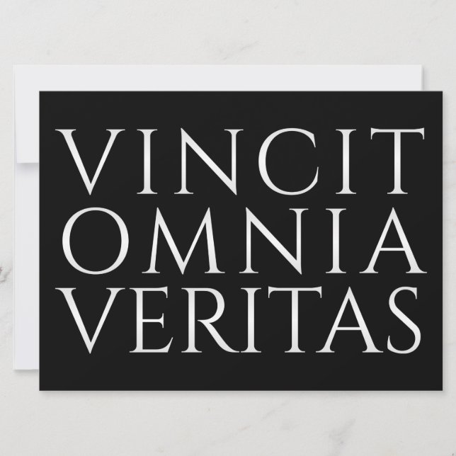VINCIT OMNIA VERITAS - Lumière (Devant)
