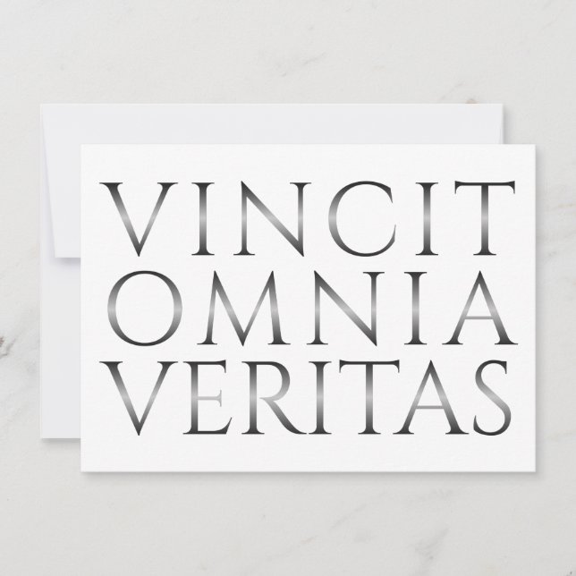 VINCIT OMNIA VERITAS - Lumière (Devant)