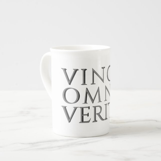 VINCIT OMNIA VERITAS - Mug de Chine d'os légers (Devant gauche)