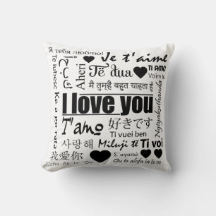Vingt-deux façons de dire je t'aime Coussin