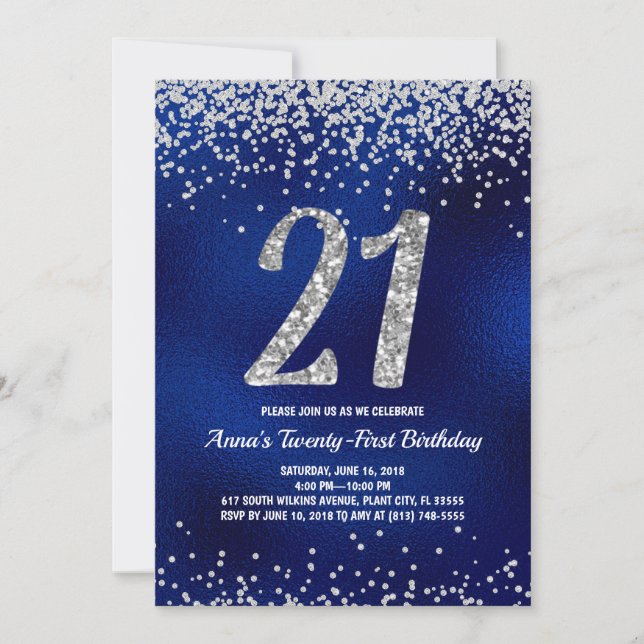 Vingt et unième invitations d'étincelle (Devant)